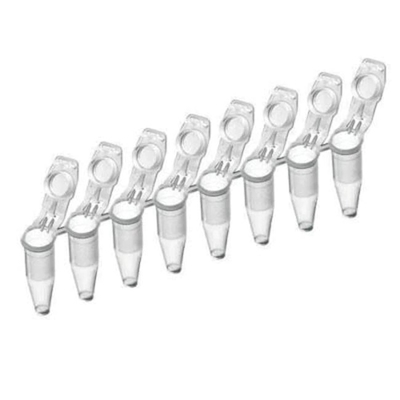 لوازم جانبی آزمایشگاه PCR نوارهای پلاستیکی یکبار مصرف 8 چاه لوله PCR
